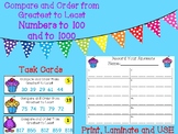 Task Cards - Compare and Order Numbers from 0-100 and 100-