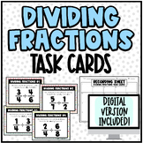 Task Cards: Dividing Fractions | Digital & Print