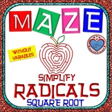 Maze - Radicals: Simplify Square Root (no variables)