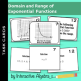 Task Cards: Domain and Range of Exponential Functions