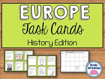 Preview of History of Europe Task Cards (SS6H3)