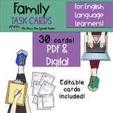 Task Cards Family Vocabulary Practice For English Language