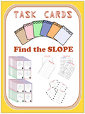 Task Cards - Find the slope (graphs, ordered pairs, equati