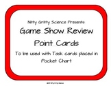 Task Cards - Game Show Review Point Cards