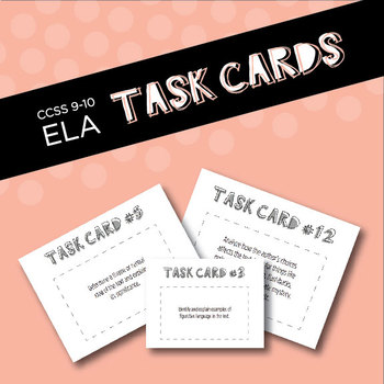 Preview of Task Cards - Generalized Common Core