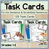 Task Cards Grades 1-2 Literacy BUNDLE Sentence Fluency/Pro