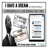 Task Cards for I Have a Dream - DIGITAL & PRINT