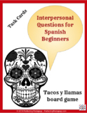 Task Cards - Interpersonal Questions for Spanish Beginners