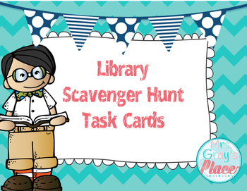 Preview of Task Cards - Library Skills: Orientation