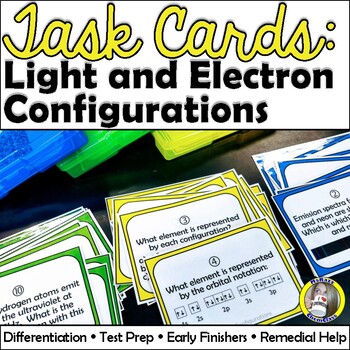 Preview of Task Cards: Light and Electron Configurations