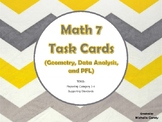 Task Cards - Math 7 Geometry, Data, & PFL (RC 3-4 TEKS)