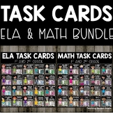 Math Task Cards & ELA Task Cards Math | Math Centers | Lit