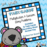 Task Cards - Multiplication and Division Story Problems Freebie