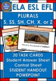 Task Cards - PLURALS - SPELLING