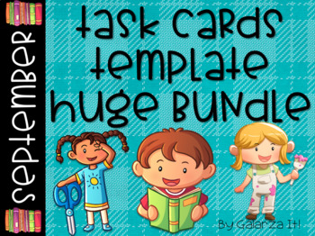 Preview of Task Cards Ready-Made Template Huge Pack September