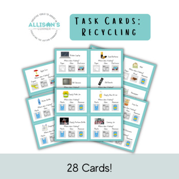 Preview of Task Cards: Recycling
