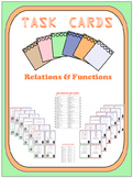 Task Cards - Relations & Functions (With Optional QR)