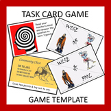 Task Cards & Review Game Template (Editable)