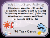 Task Cards Scoot Activity Weather Tools, Clouds, Forecasting
