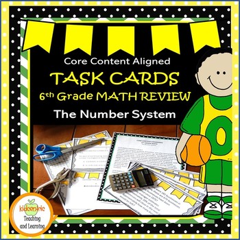 Preview of Math Task Cards - Sixth Grade Number System