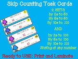 Task Cards Skip Counting by 2, 5, 10s to 50 and to 100 - D