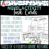 Task Cards Tales of a Fourth Grade Nothing, Before During 