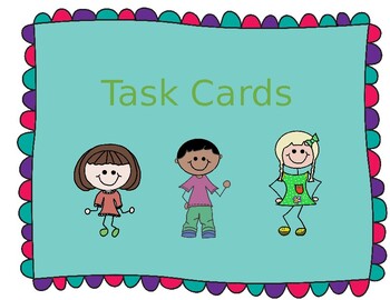 Preview of Task Cards Template
