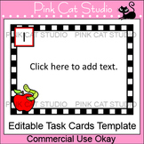 Editable Task Cards Template - Apple Theme