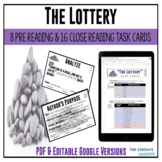 Task Cards for The Lottery by Shirley Jackson - DIGITAL & PRINT