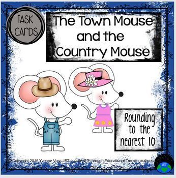 Preview of Town Mouse Country Mouse Rounding to the nearest Ten