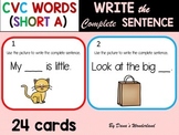 Writing CVC Words Task Cards (set 1)