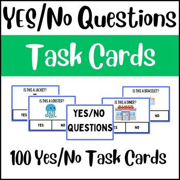 Preview of Life Skills Task Cards: Yes/No Questions