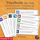 Yearbook Task Cards and Story Ideas for Yearbook
