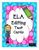 4th Grade Task Cards for ELA- Editing TEKS Aligned STAAR Review