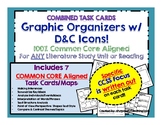 Task Cards for ANY Literature Unit - Graphic Organizers w/