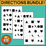 Task Cards for Following Directions Bundle!
