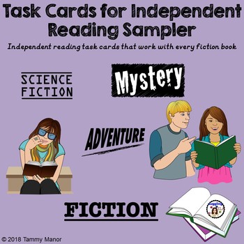 Preview of Task Cards for Independent Reading Sampler