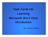 Task Cards for Learning Microsoft Word 2010