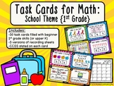 Task Cards for Math: School Theme {First Grade CCSS}