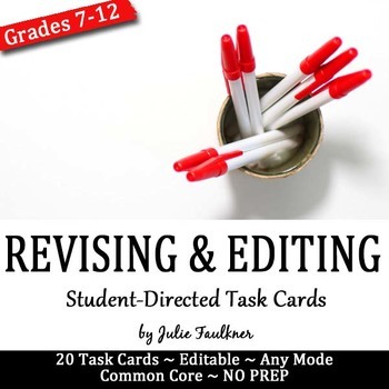 Preview of Revising and Editing Task Cards, Any Essay Mode