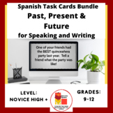 Spanish Task Cards Bundle for Present, Past and Future Spe