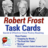 Task Cards for Reading 3 Robert Frost Poems