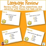 Task Cards for Second and Third Grade Parts of Speech -  Language
