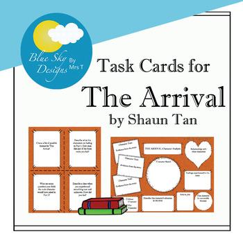 Preview of Task Cards for The Arrival by Shaun Tan