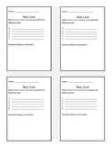 Task Cards for any subject area, printable