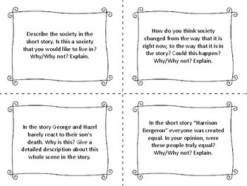 Task Cards for the Short Story 
