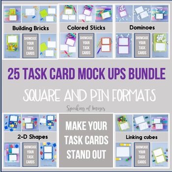 Preview of Task Cards mockup BUNDLE