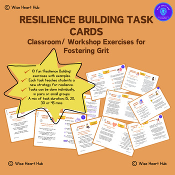 Preview of Resilience Building Task Cards for the Classroom