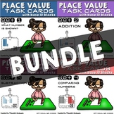 Place Value Task Cards with Base 10 Blocks: BUNDLE