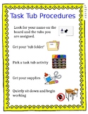 Task Tub Procedures for the Special Education Resource Classroom